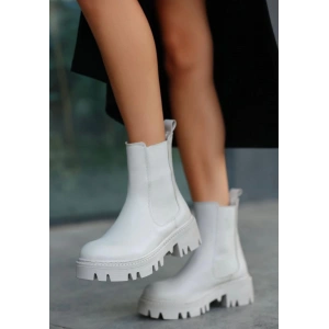 petite ateiler Ninle Bej Cilt Topuklu Bot