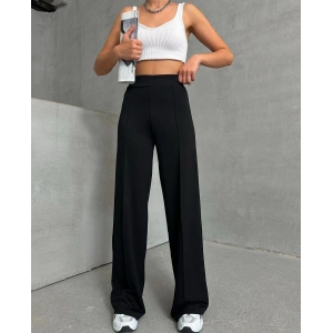 petite ateiler önü çımalı pantolon siyah