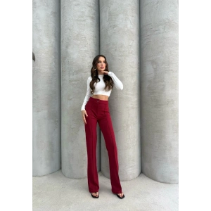 petite ateiler Önü cumalı ithal krep pantolon