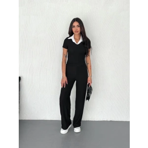 petite ateiler Ottoman kumaş beyaz gömlek yaka takım s4142