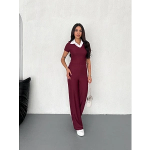 petite ateiler Ottoman kumaş beyaz gömlek yaka takım s4142