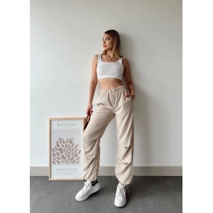 petite ateiler Paraşüt pantolon bej