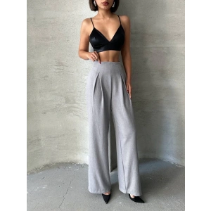 petite ateiler Pileli keten pantolon s255046