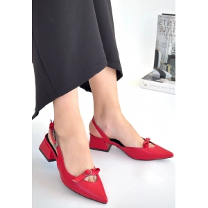 petite ateiler Rewat Kırmızı Cilt Topuklu Ayakkabı