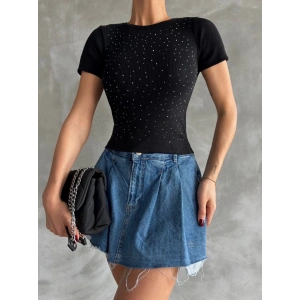 petite ateiler Taş baskılı kaş korse bluz