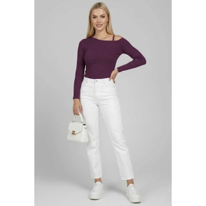 petite ateiler Tek Omuz İpli Bluz Mürdüm T4328