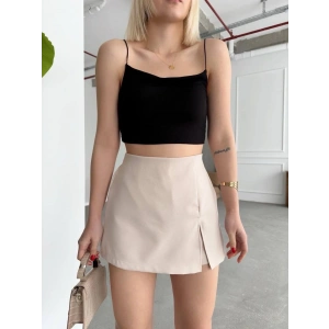 petite ateiler Tek yırtmajlı şort etek