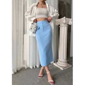 petite ateiler Uzun düğmeli etek