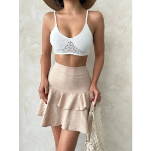 petite ateiler Valonlu fırfırlı etek s24681