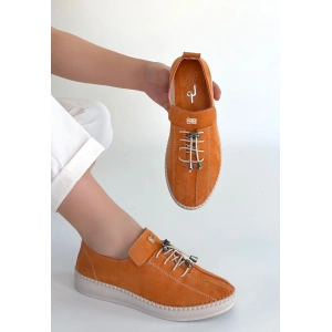 petite ateiler Warte Turuncu Süet Bağcıklı Spor Ayakkabı