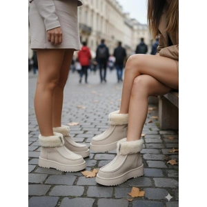 petite ateiler Zinya Bej Süet Bot