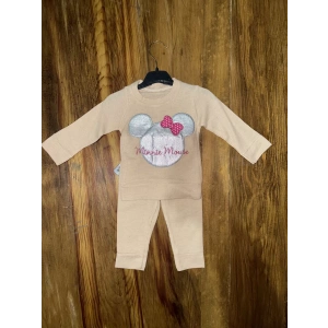 petite ateiler 3-12 aylık ayıcık desenli takım krem