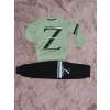 petite ateiler 3-9 yaş z baskılı alt üst takım siyahmint erkek çocuk