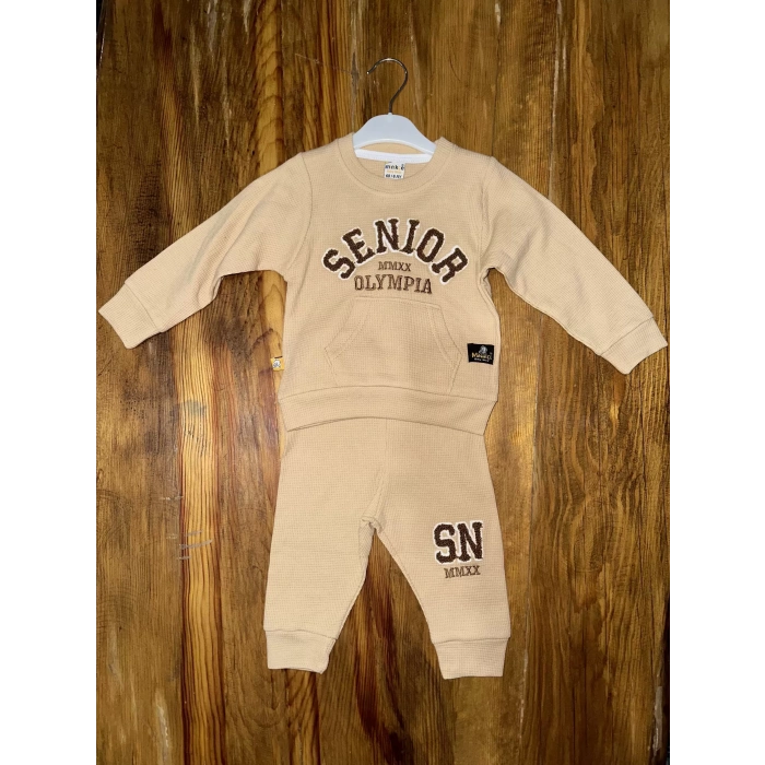 petite ateiler 6-24 aylık kanguru cep senıor takım sütlükahve