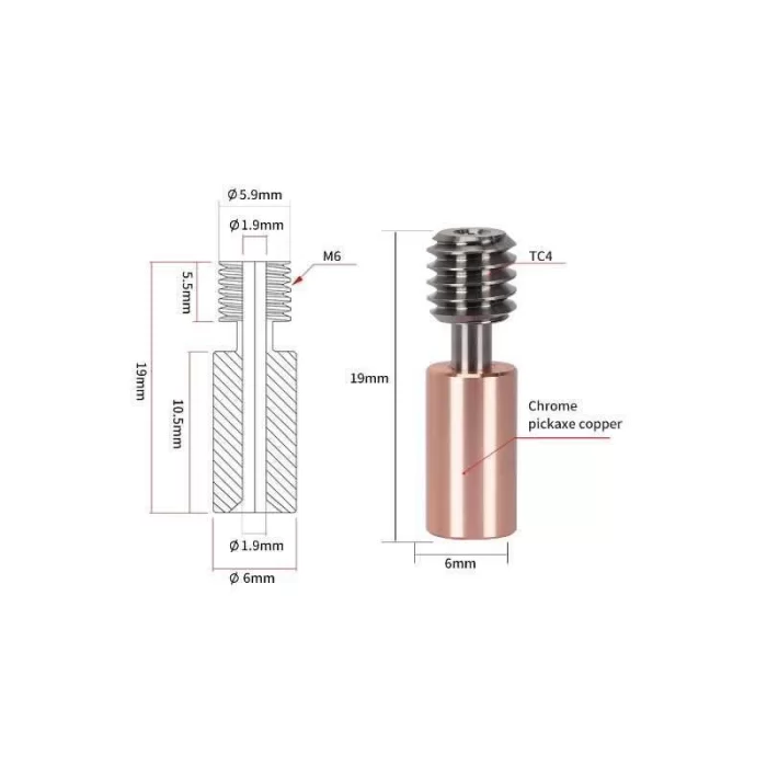 Creality Ender 3 S1-S1 Pro Bimetal Sprite Barel - 500°C