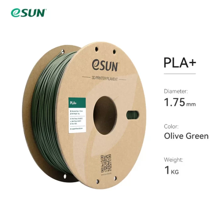 eSUN Zeytin Yeşili PLA+ Filament 1.75mm 1kg