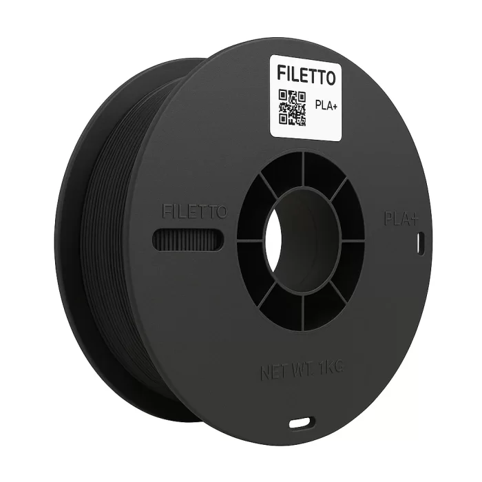 Filetto PLA+Siyah Filament 1.75mm 1 KG