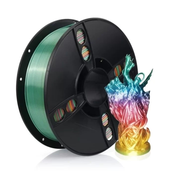 Kingroon PLA Silk Makaron Gökkuşağı Rainbow Filament 1.75mm 1kg