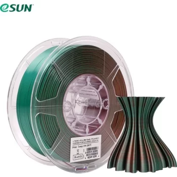 eSUN ePLA-Silk Mystic Filament 1.75 mm - Bakır Mor Yeşil