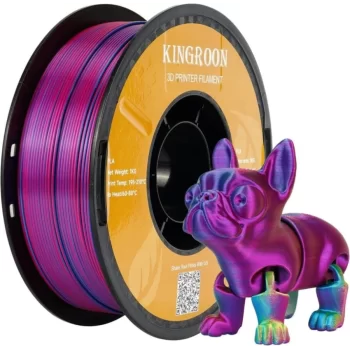 Kingroon PLA Silk üçlü renk Filament - Altın Fuşya Mavi
