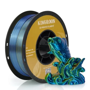 Kingroon PLA Silk Üçlü Renk Filament Kırmızı Mavi Sarı 1.75mm 1kg
