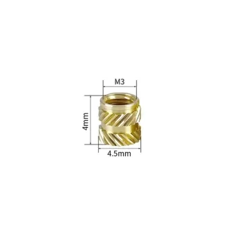 M3x4mm Pirinç İnsert Somun 3D Baskı Uyumlu