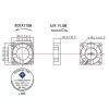 24V Sessiz Fan 30x30x10(3010) - 3D Yazıcı Uyumlu - 1 Metre