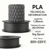 Filetto PLA+Gümüş Gri Filament 1.75mm 1 KG
