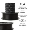 Filetto PLA+Siyah Filament 1.75mm 1 KG