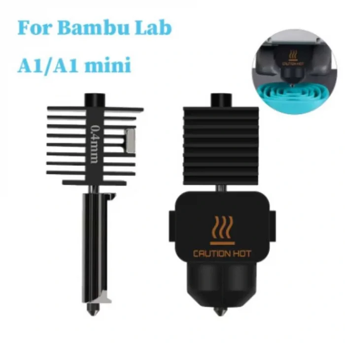 0.2mm Bambu Lab A1/A1 Mini Hotend Seti - Sertleştirilmiş Çelik Nozzle