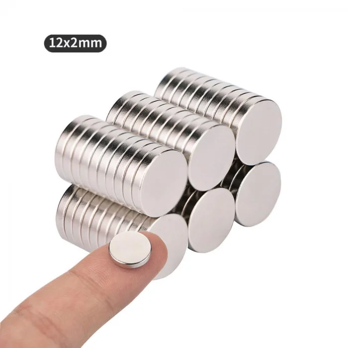 Ø12x2mm Neodyum Mıknatıs-5 Adet