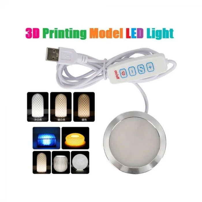 Bambu Lab Uyumlu 3D Baskı Modeli 5V USB LED Lamba Kiti - Parlaklık Ayarlanabilir