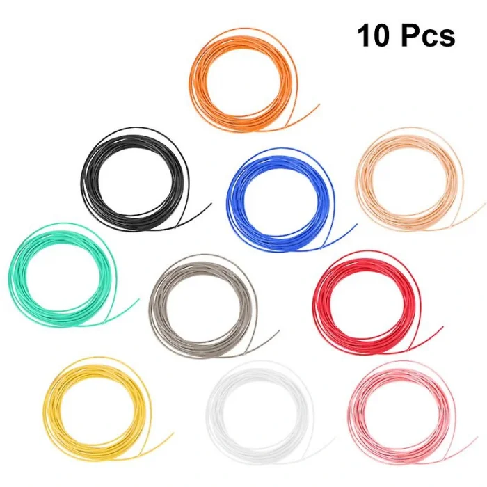 3D Pen Filamenti 10 Renk 50 metre