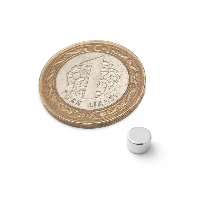 Ø5x3 mm Yuvarlak Mıknatıs Neodyum-10 Adet