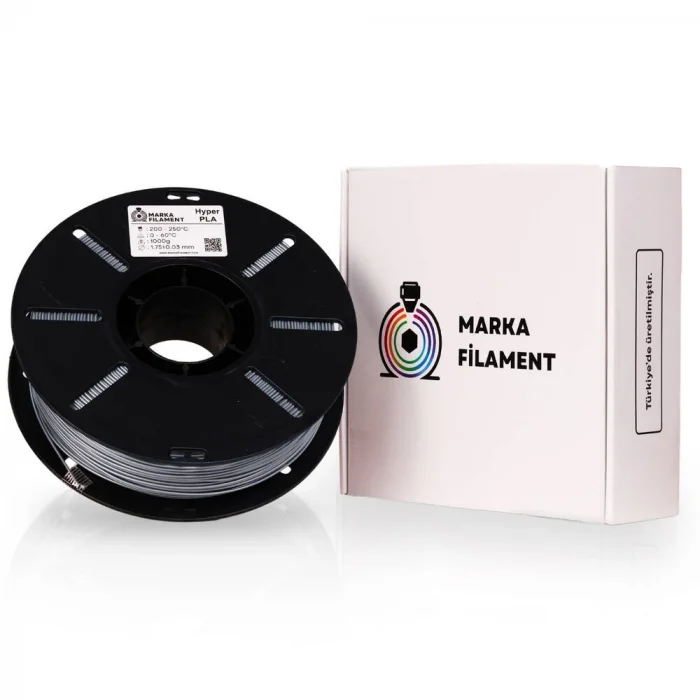 Marka Filament Hyper PLA - Gümüş- 1.75mm 1 Kg