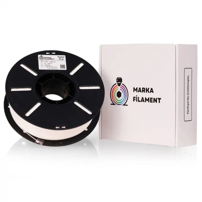 Marka Filament Hyper PLA - İnci Beyazı- 1.75mm 1 Kg