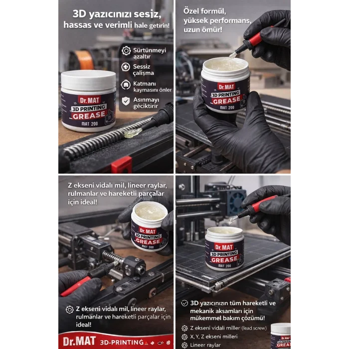 Dr.MAT 3D YAZICI GRES YAĞI 100 Gr