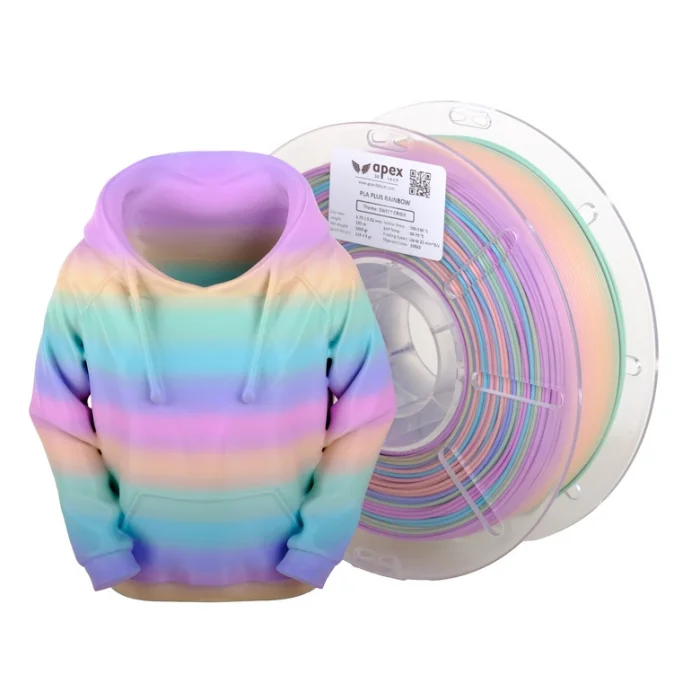 Apex3D Tech Gökkuşağı PLA+ Filament - Tatlı Krizi, 1kg, 1.75mm