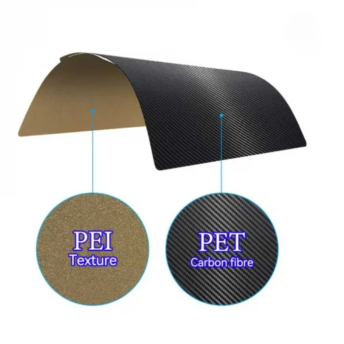 Bambu Lab A1-X1-P1S PEI+PET Kaplı Yay Çeliği Manyetik Tabla - 256x256mm - Çift Yüzlü