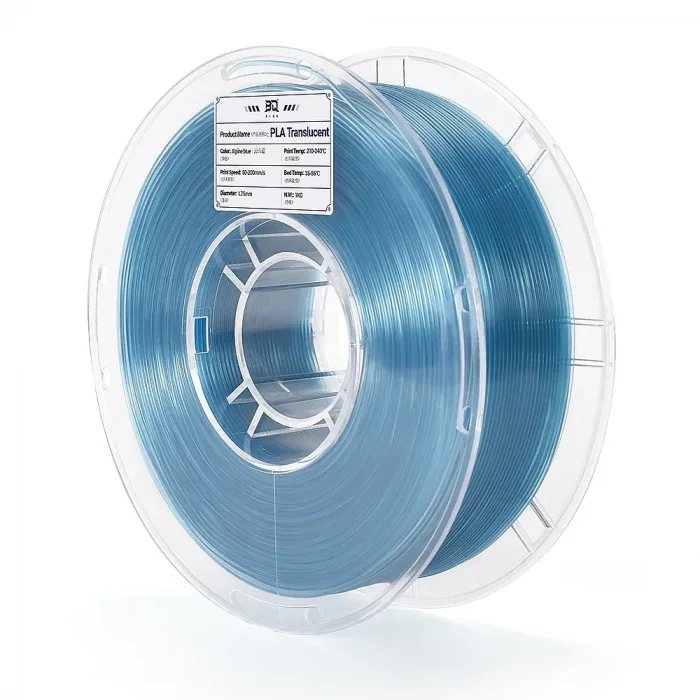 BIQU PLA Translucent Alpine Blue 1Kg Filament