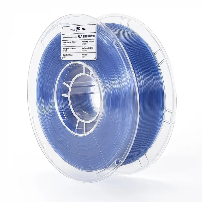 BIQU PLA Translucent Mist Blue 1Kg Filament