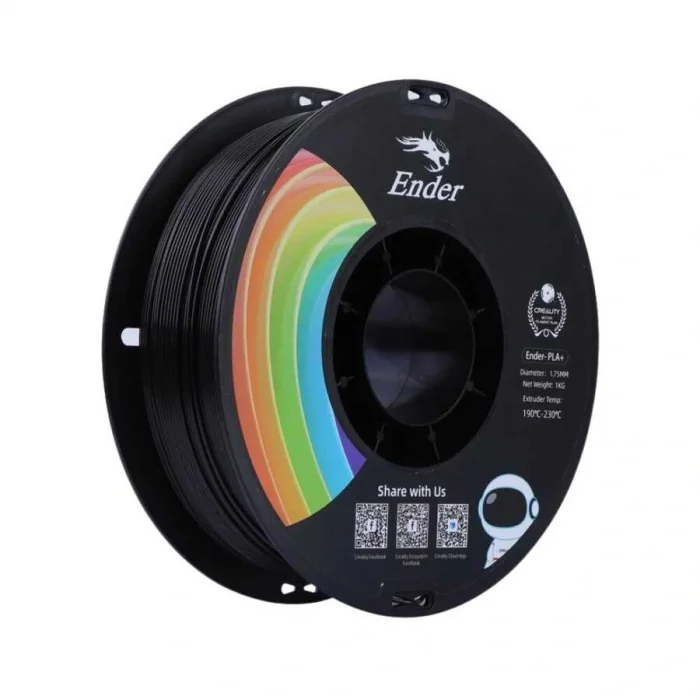 Creality Ender PLA+ Filament Siyah 1.75mm 1kg
