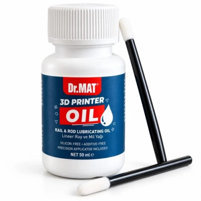 Dr.MAT 3D Yazıcı Yağı 50 ml – 3D Yazıcı X ve Y Lineer Ray, Mil Bakım Yağı