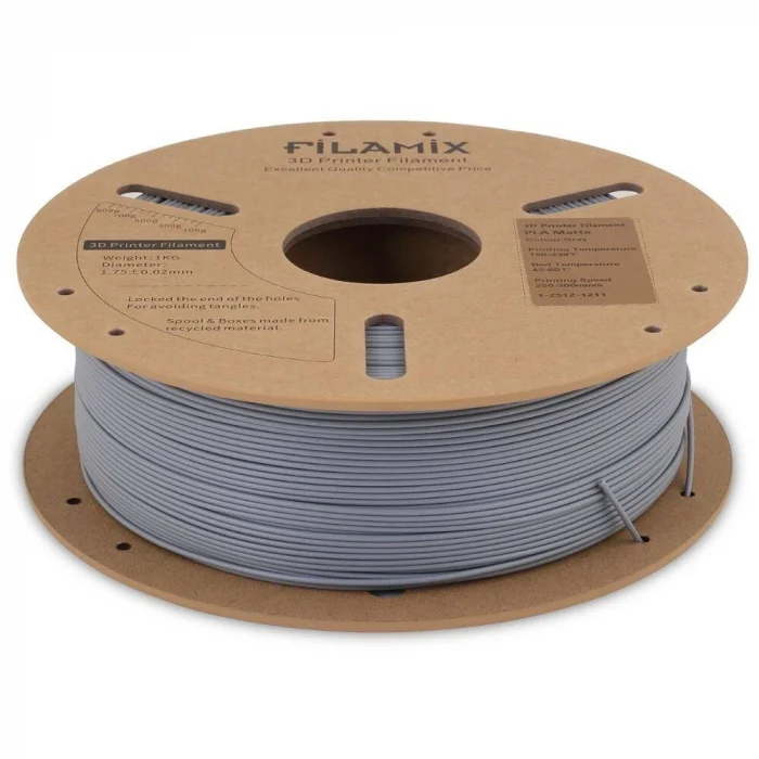 Filamix PLA+ Matte Gri 1.75mm 1kg