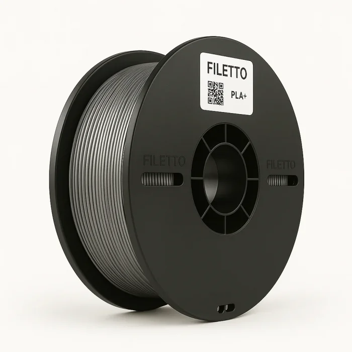 Filetto PLA+Gümüş Gri Filament 1.75mm 1 KG