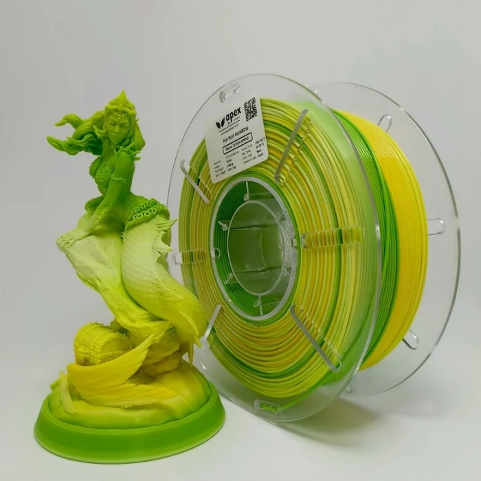 Apex Gökkuşağı PLA+ Filament - Limon Baharı, 1kg, 1.75mm