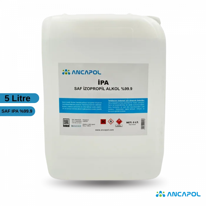 İzopropil Alkol %99.9 Saf (IPA) 5 Litre