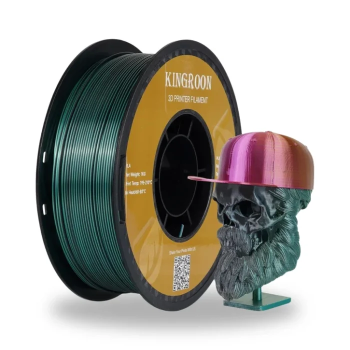 Kingroon Silk PLA 1.75mm 1kg Siyah
