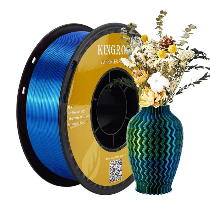 Kingroon Silk PLA 1.75mm 1kg Mavi