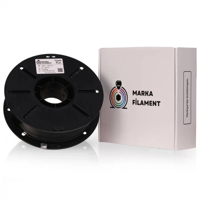 Marka Filament Hyper PLA - Siyah - 1.75mm 1 Kg